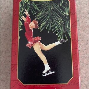 1997 Hallmark Christmas Ice Skater Ornament